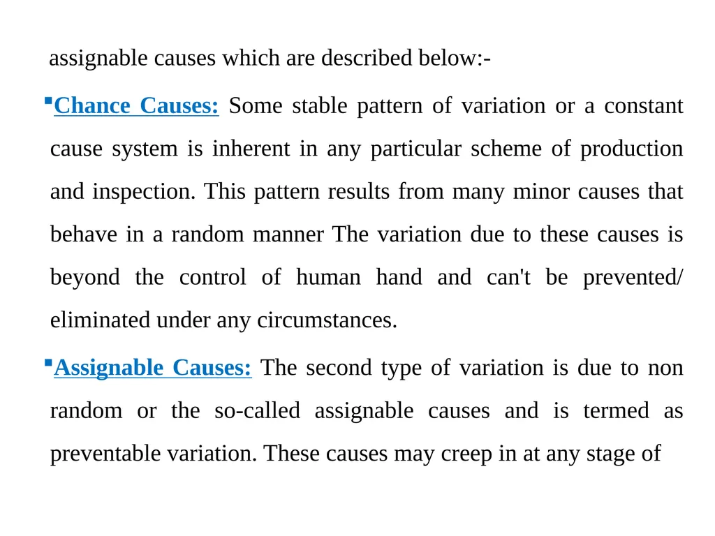 Statistical Quality Control Dr. Tripakshi - slide 4 of 6
