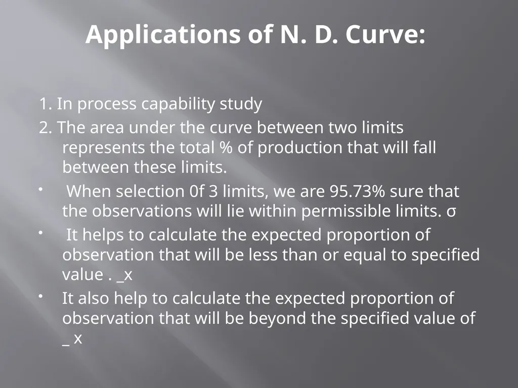 characteristics and applications of Normal - slide 3 of 12