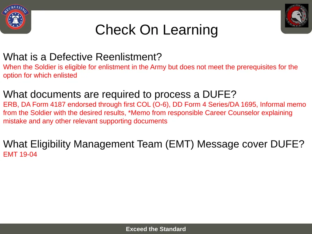 Process a Defective Reenlistment Agreement SSG - slide 10 of 12