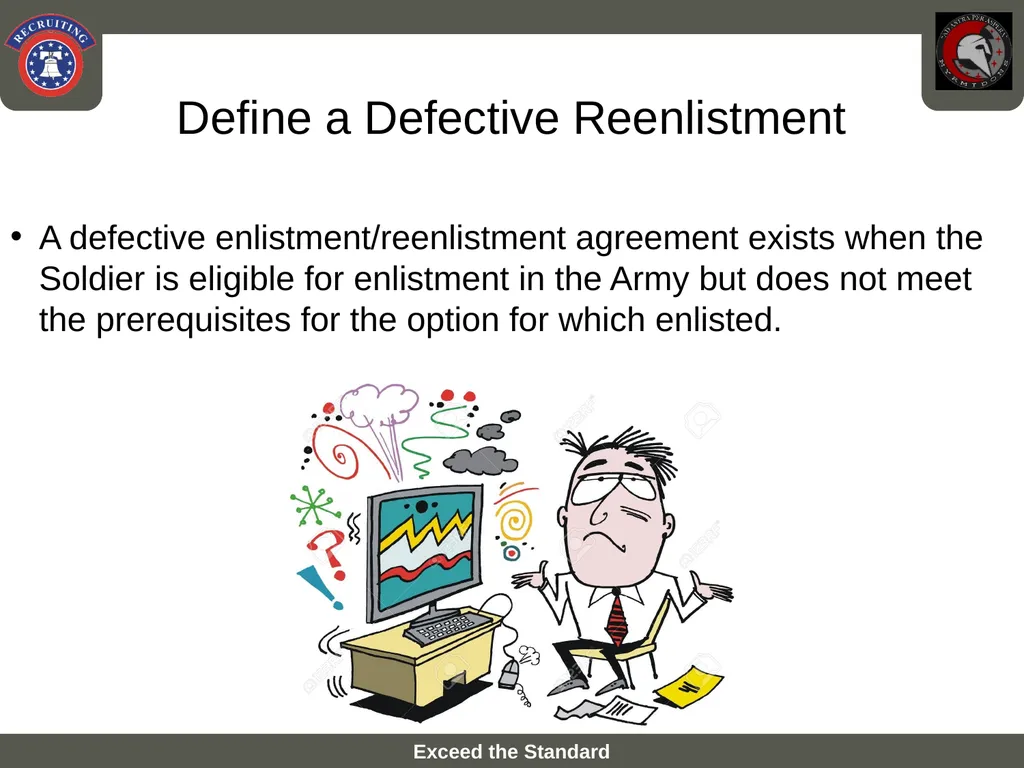 Process a Defective Reenlistment Agreement SSG - slide 4 of 12