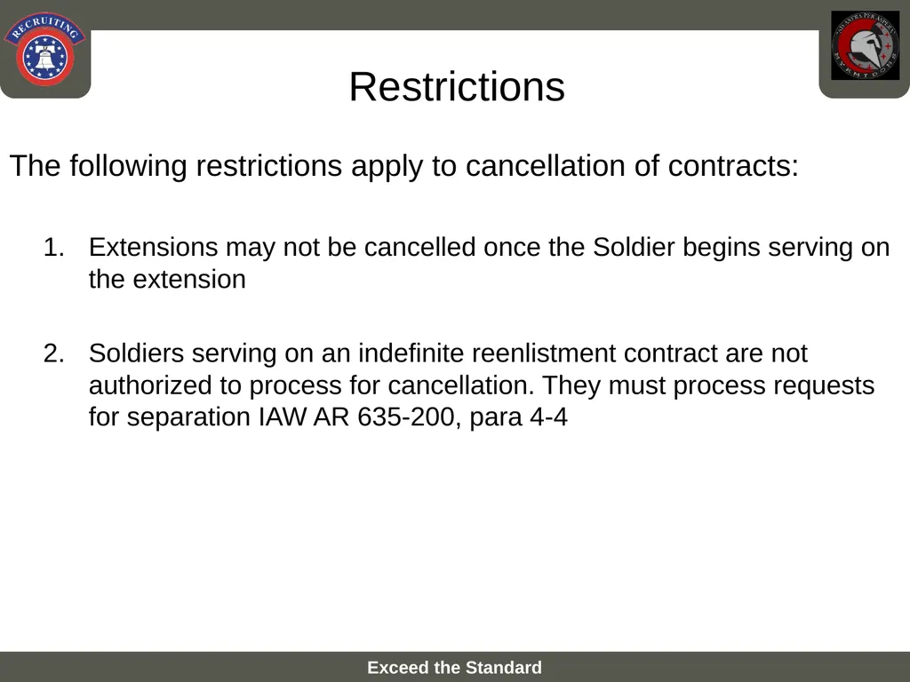 Process a Defective Reenlistment Agreement SSG - slide 8 of 12