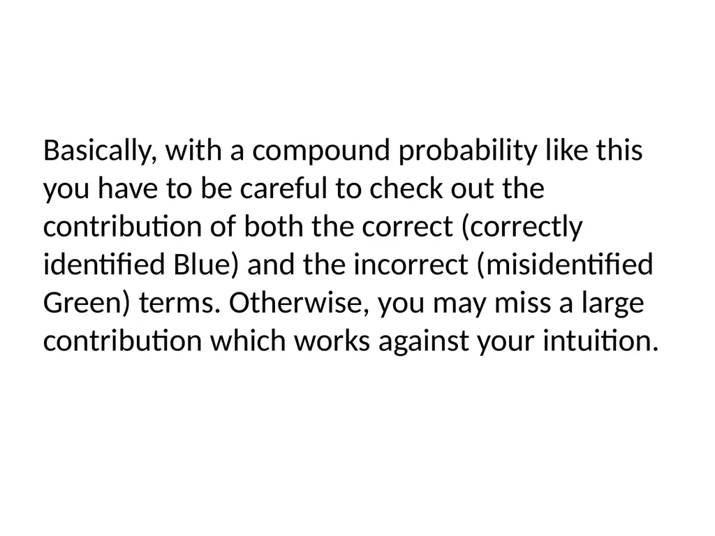 Conditional Probability AS91585 The language of - slide 62 of 80