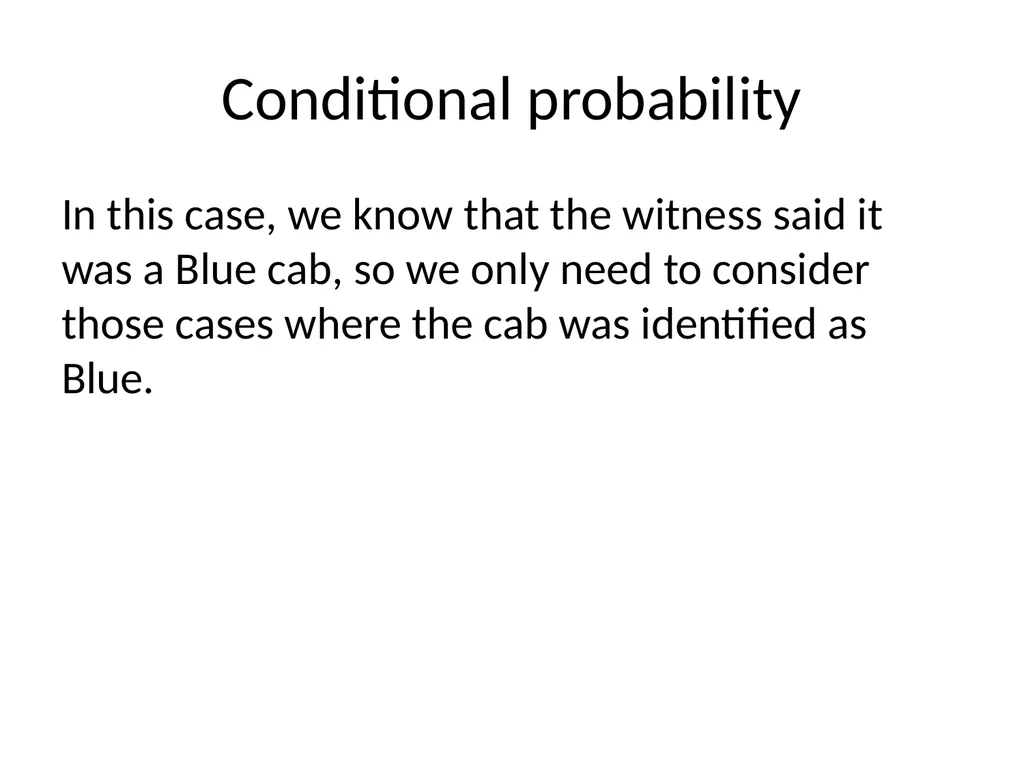 Conditional Probability AS91585 The language of - slide 58 of 80