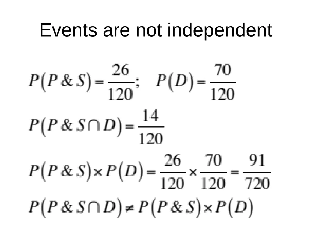 Conditional Probability AS91585 The language of - slide 74 of 80