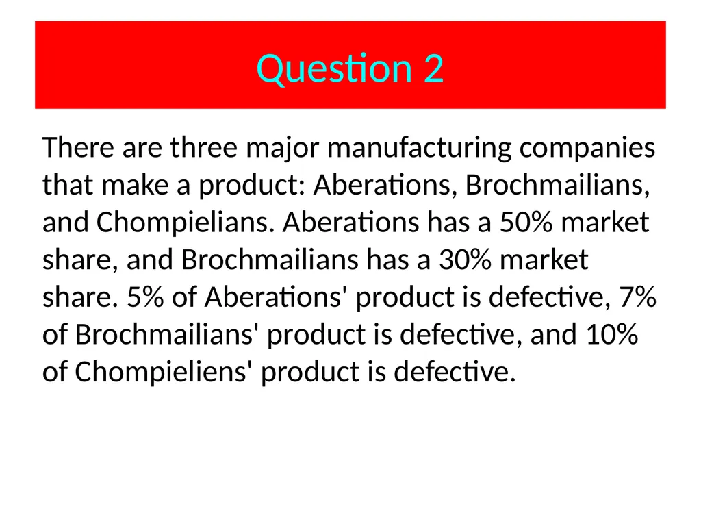Conditional Probability AS91585 The language of - slide 15 of 80