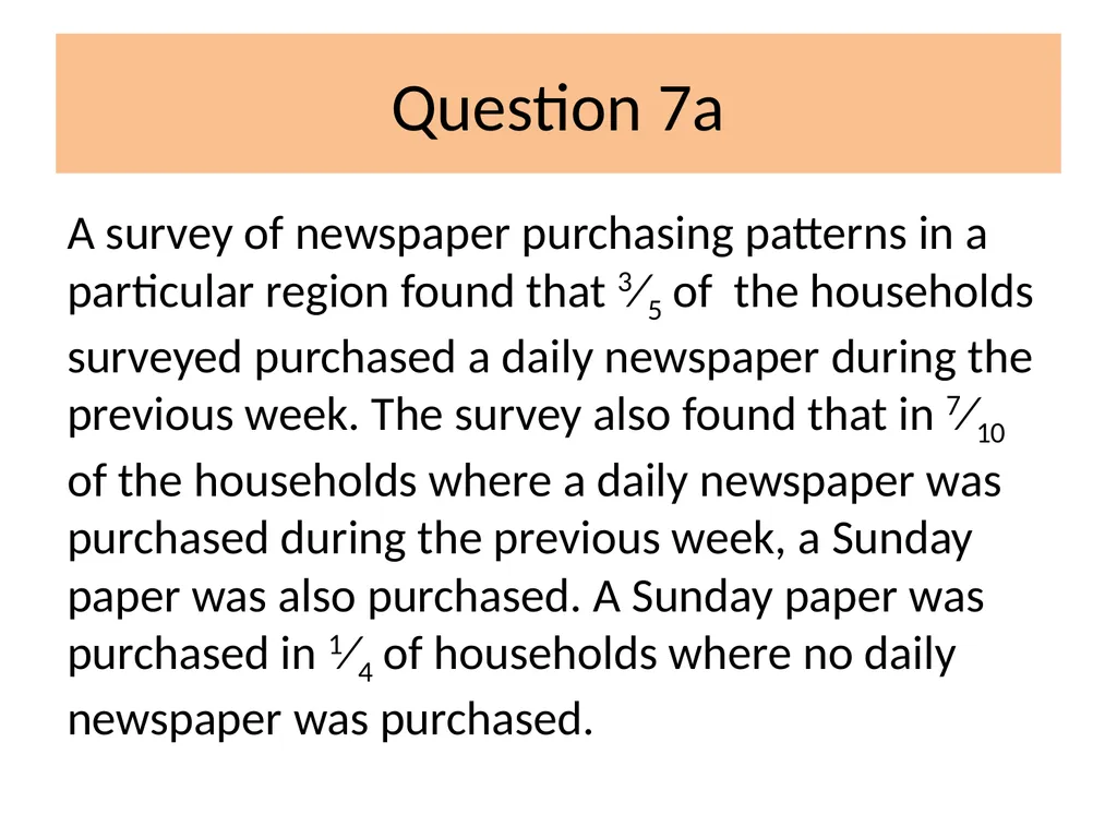 Conditional Probability AS91585 The language of - slide 64 of 80