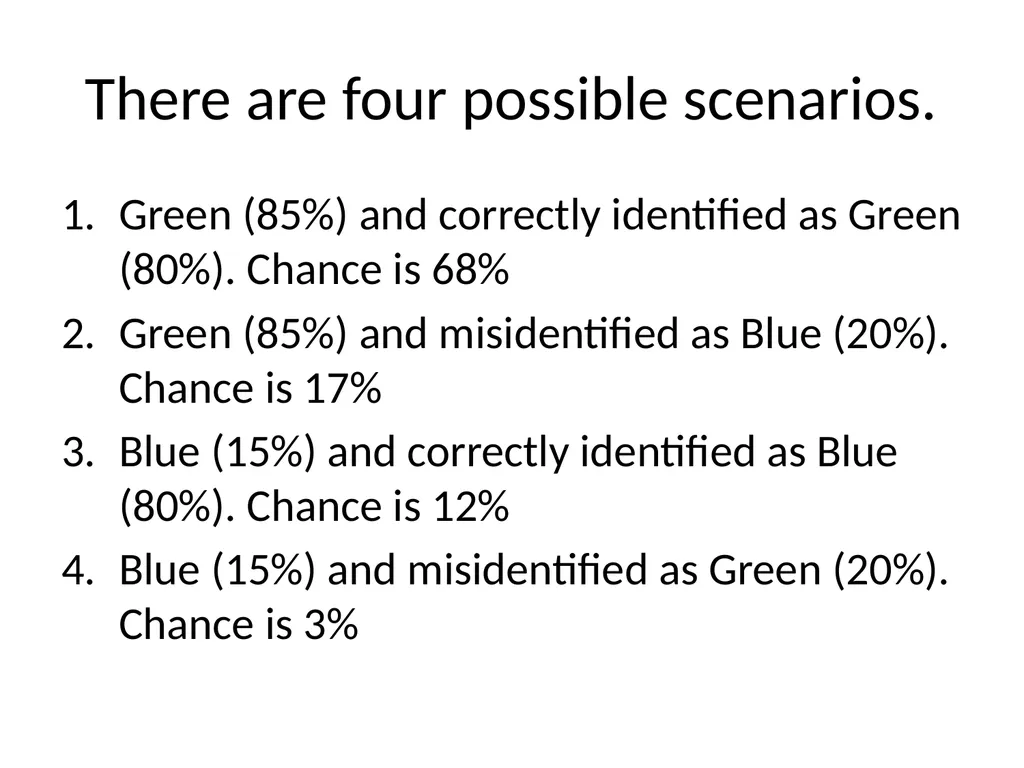 Conditional Probability AS91585 The language of - slide 57 of 80
