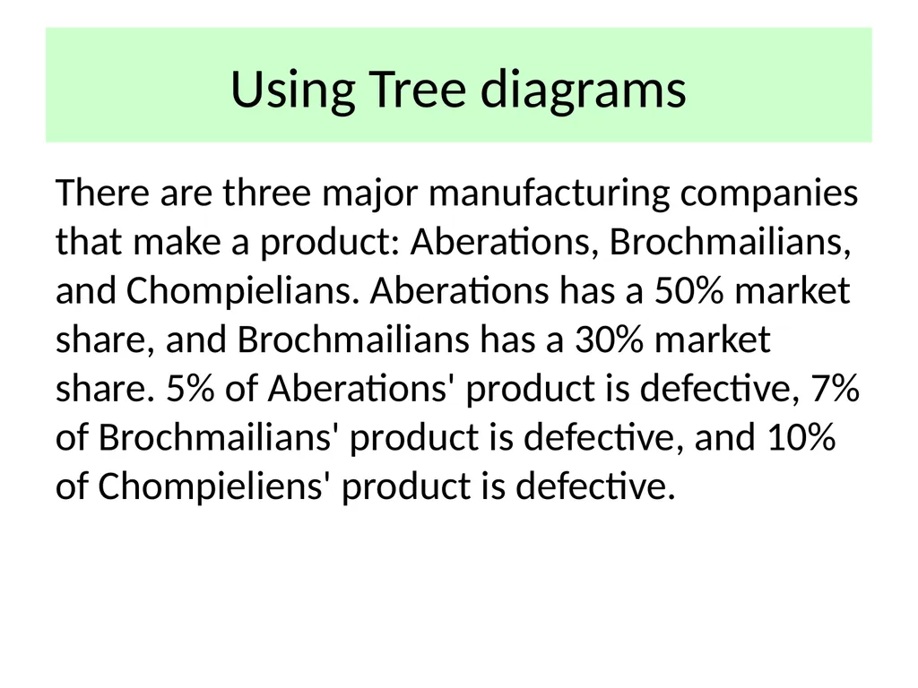 Conditional Probability AS91585 The language of - slide 27 of 80