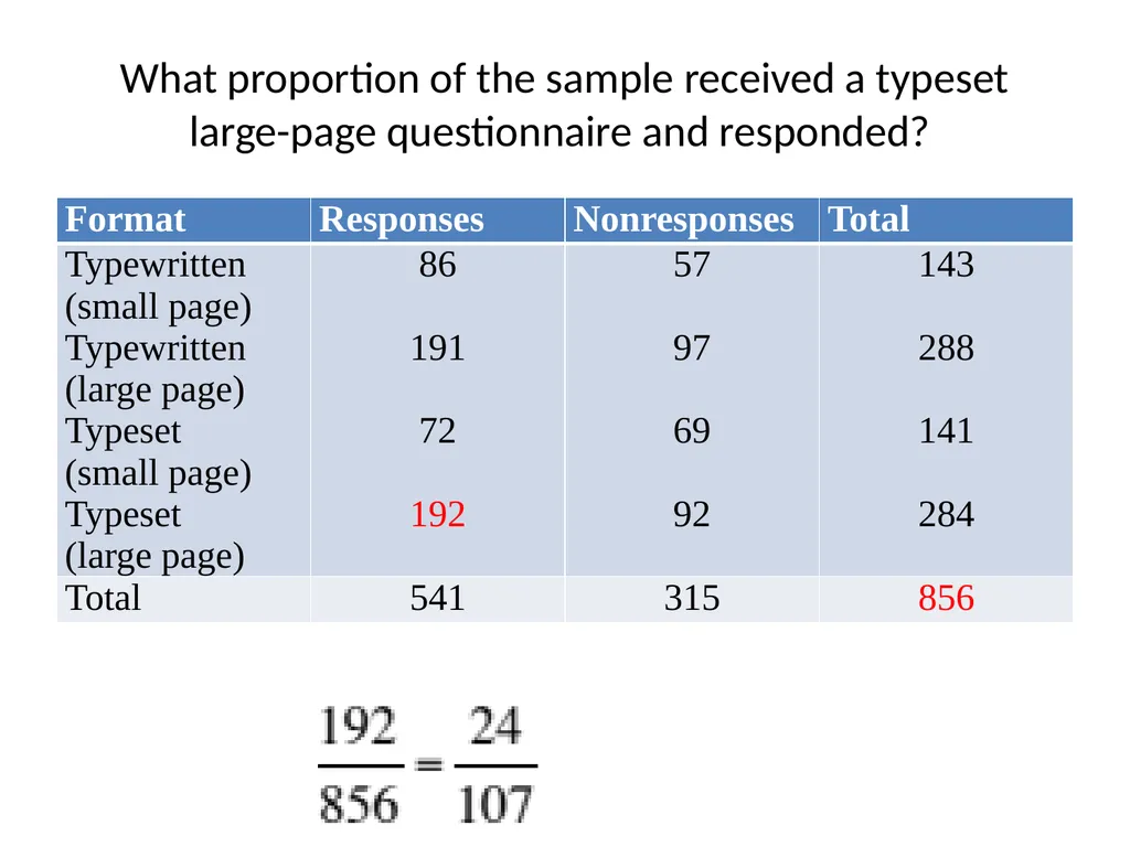 Conditional Probability AS91585 The language of - slide 49 of 80