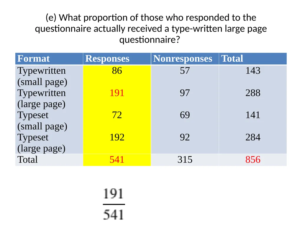 Conditional Probability AS91585 The language of - slide 50 of 80
