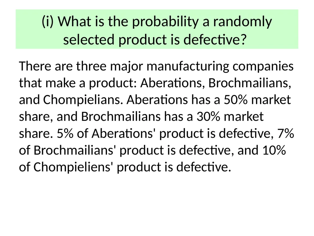 Conditional Probability AS91585 The language of - slide 28 of 80