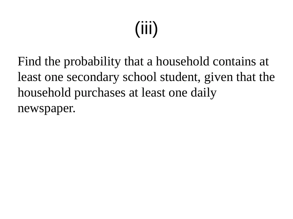 Conditional Probability AS91585 The language of - slide 75 of 80