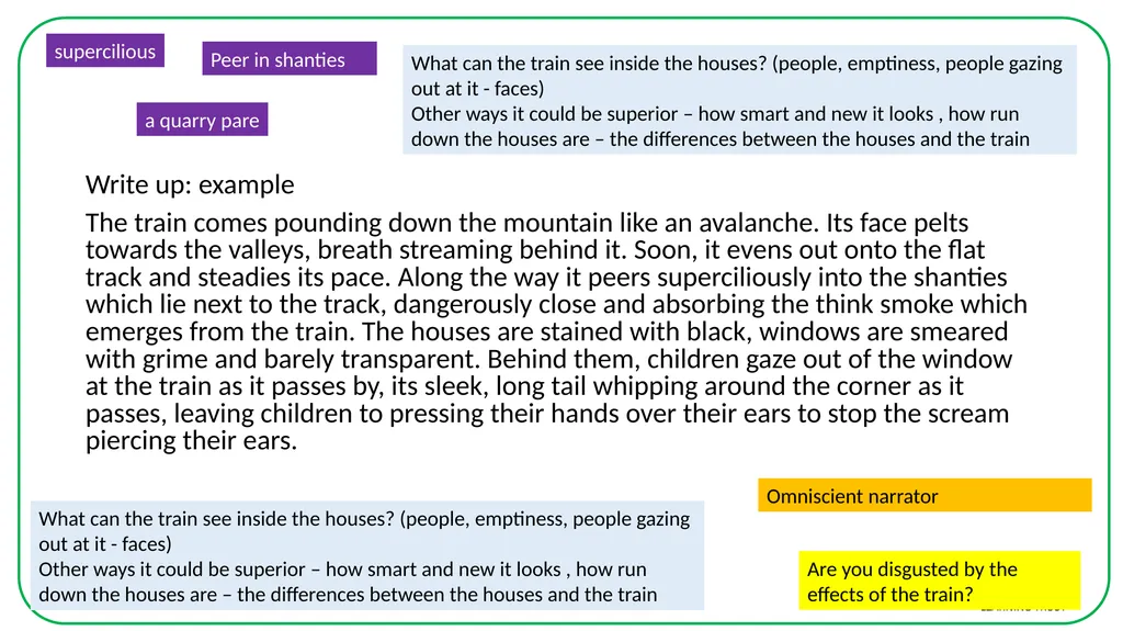 Week 11, Lesson 4 Writing: Using a poetry stimulus - slide 10 of 14