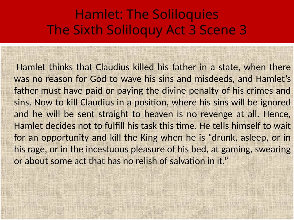 Now might I do it pat now he is praying, - slide 5 of 7