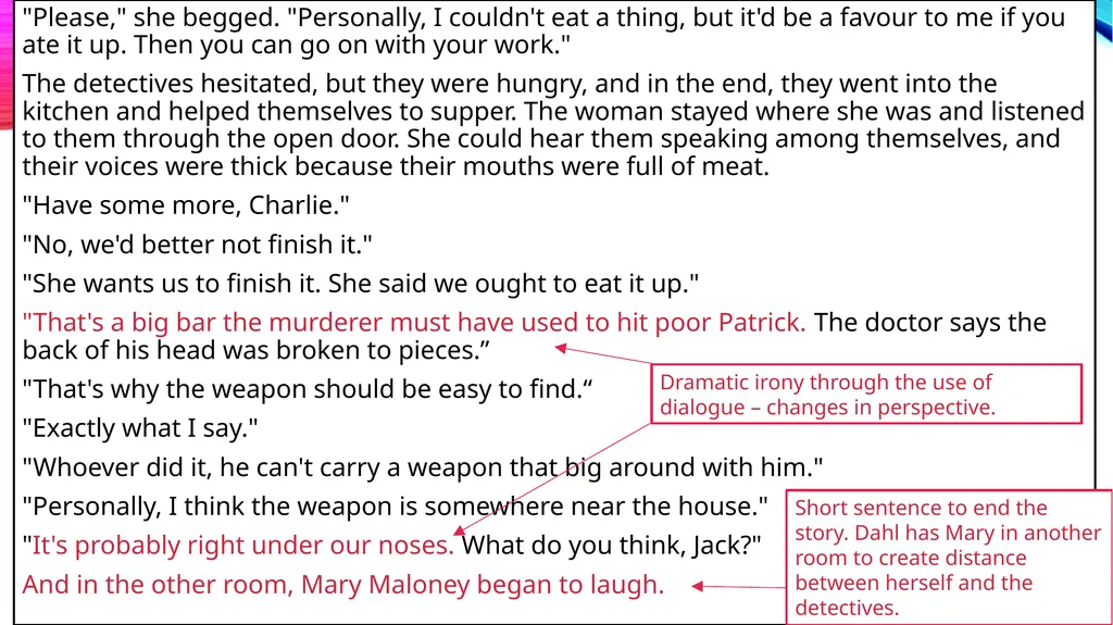 How does the writer use language to describe the - slide 11 of 14