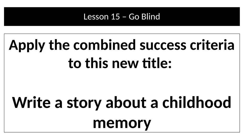 Teacher Notes Narrative/Creative Writing using a - slide 39 of 39