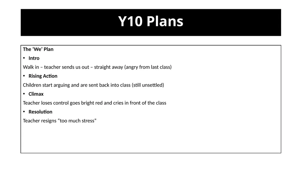 Teacher Notes Narrative/Creative Writing using a - slide 6 of 39