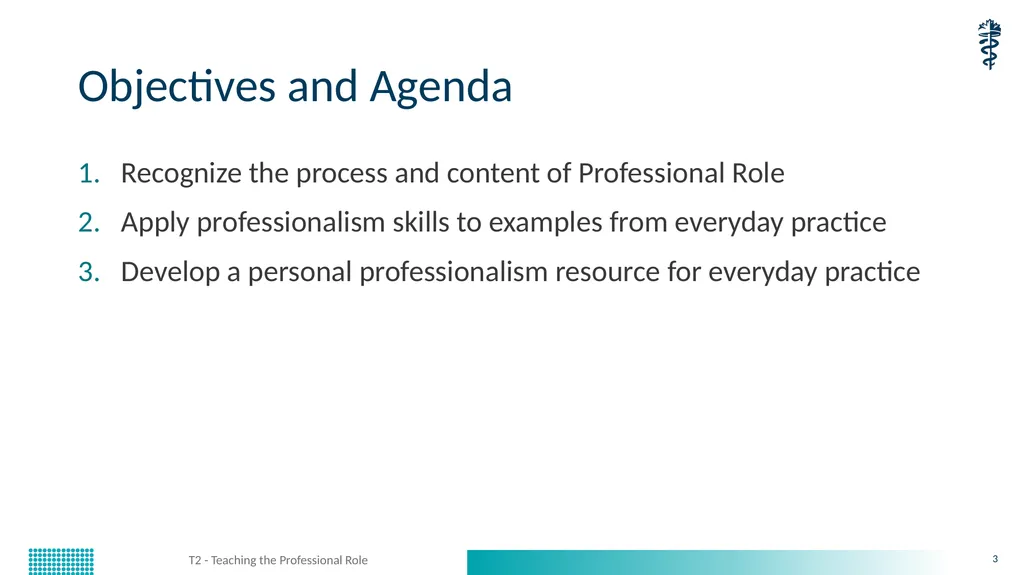 T2 - Teaching the Professional Role CanMEDS - slide 3 of 29
