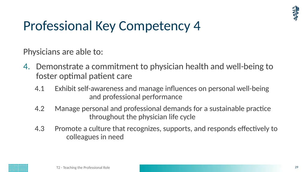 T2 - Teaching the Professional Role CanMEDS - slide 29 of 29