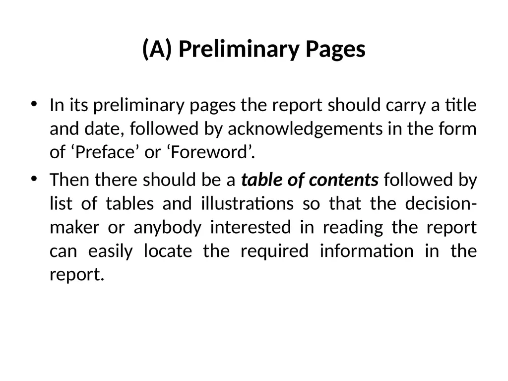 REPORT WRITING Academic and research report - slide 23 of 45