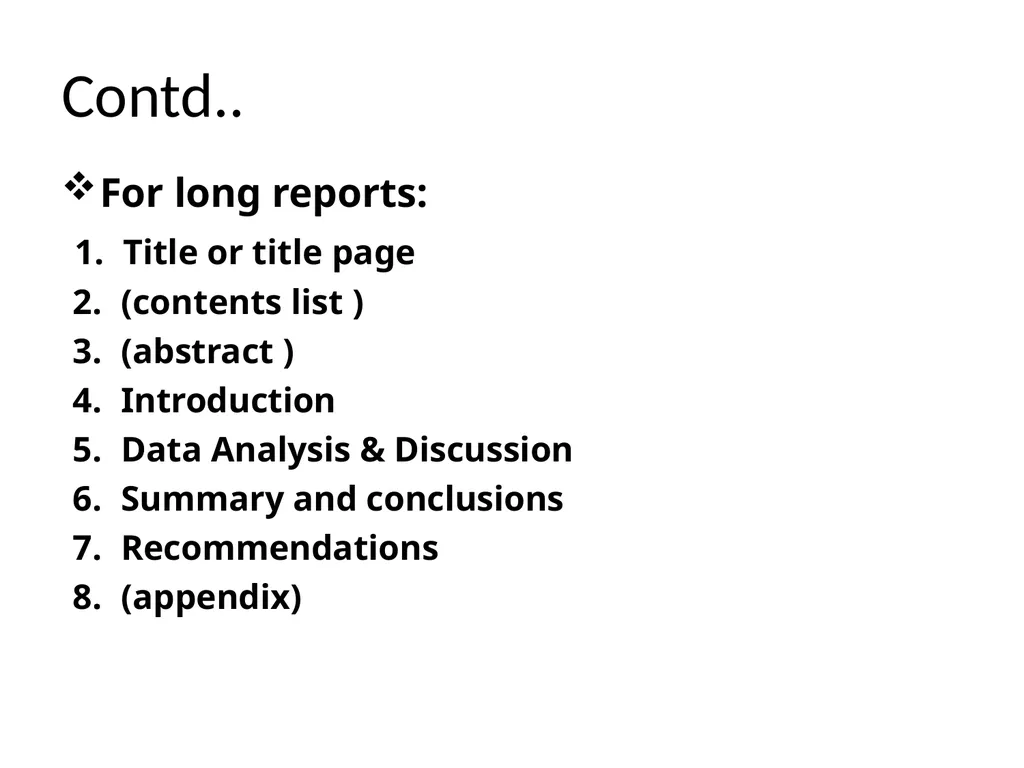REPORT WRITING Academic and research report - slide 32 of 45