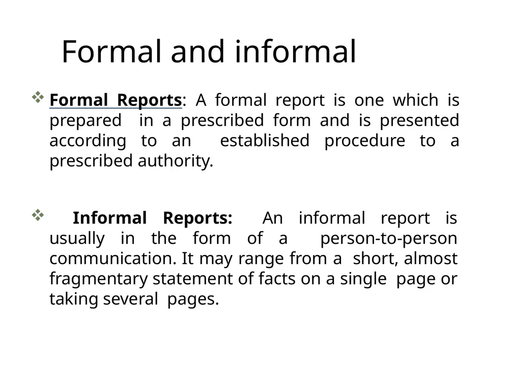 REPORT WRITING Academic and research report - slide 8 of 45