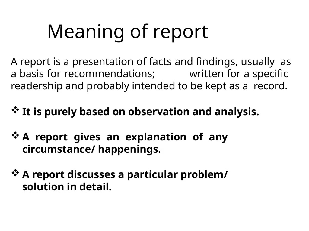 REPORT WRITING Academic and research report - slide 4 of 45