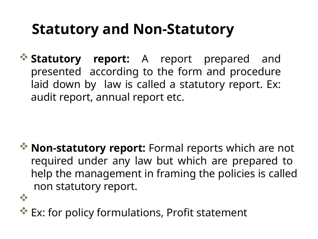 REPORT WRITING Academic and research report - slide 9 of 45