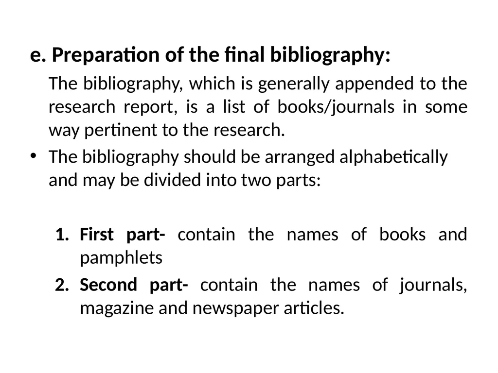 REPORT WRITING Academic and research report - slide 18 of 45