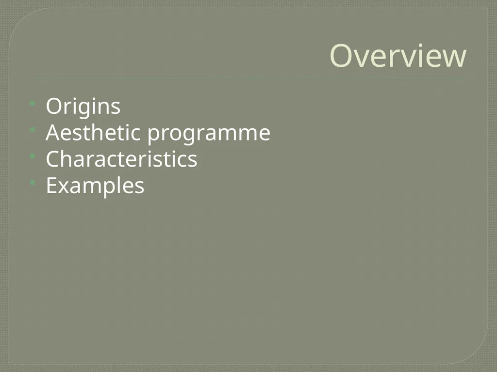 Imagism LIT 3101 Overview Origins Aesthetic - slide 2 of 26