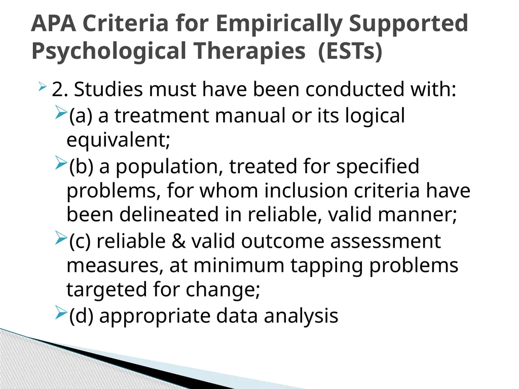 Evidence Based Social Work Practice (EBSWP) - slide 91 of 114