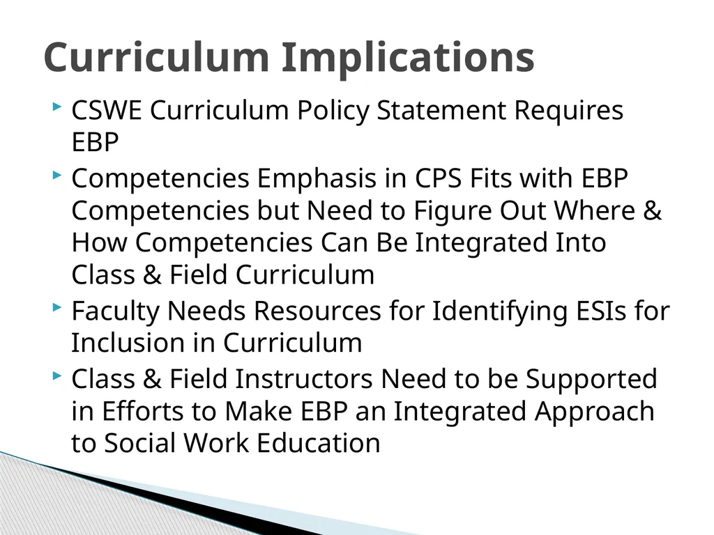Evidence Based Social Work Practice (EBSWP) - slide 114 of 114