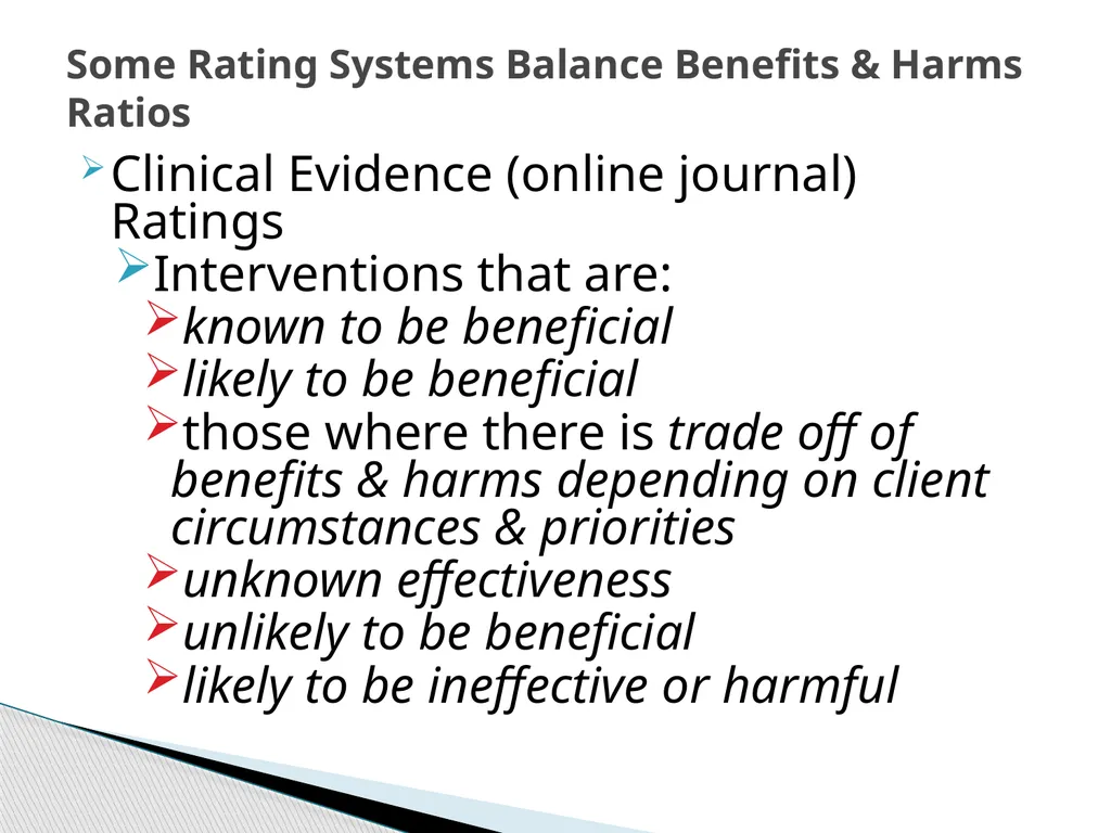 Evidence Based Social Work Practice (EBSWP) - slide 87 of 114