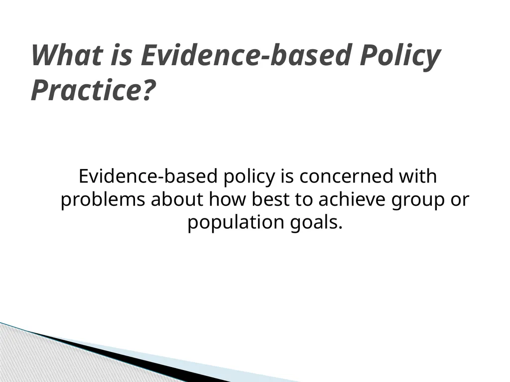 Evidence Based Social Work Practice (EBSWP) - slide 6 of 114