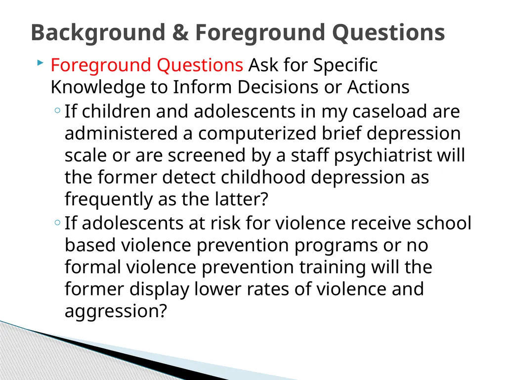 Evidence Based Social Work Practice (EBSWP) - slide 39 of 114