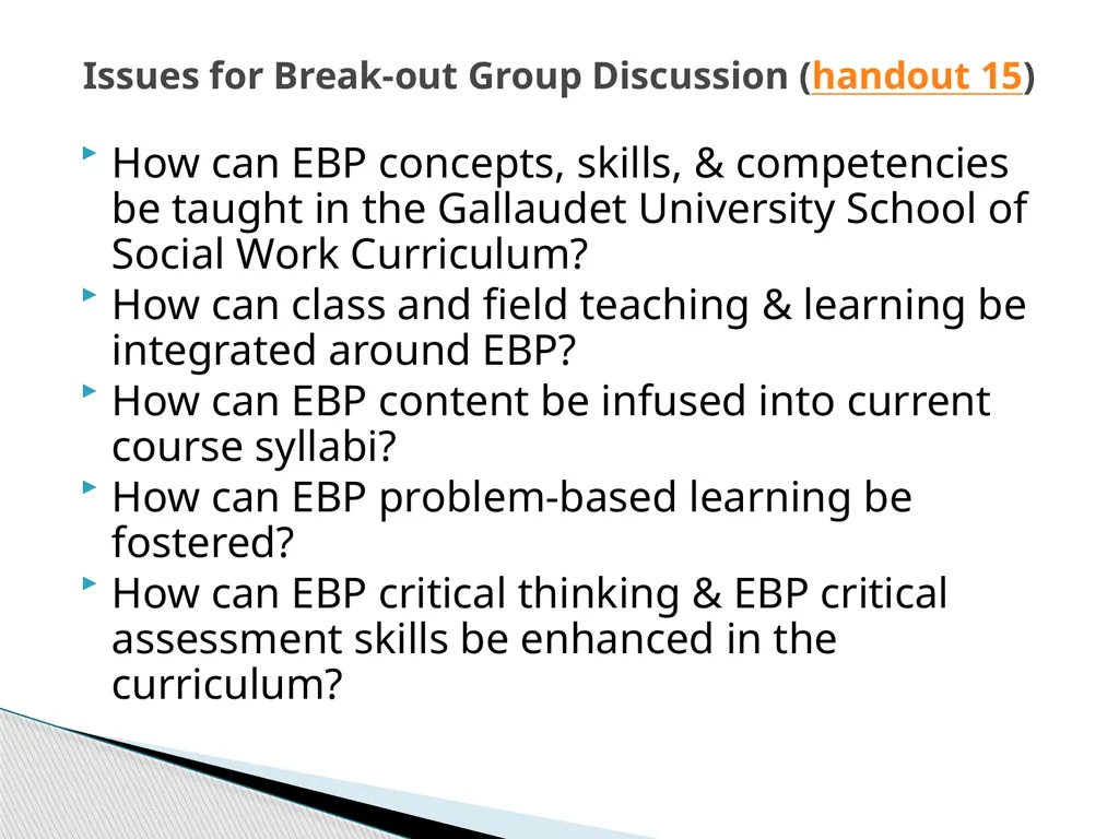 Evidence Based Social Work Practice (EBSWP) - slide 4 of 114