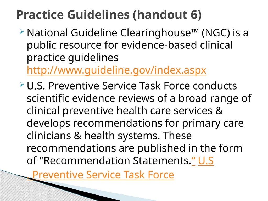Evidence Based Social Work Practice (EBSWP) - slide 95 of 114