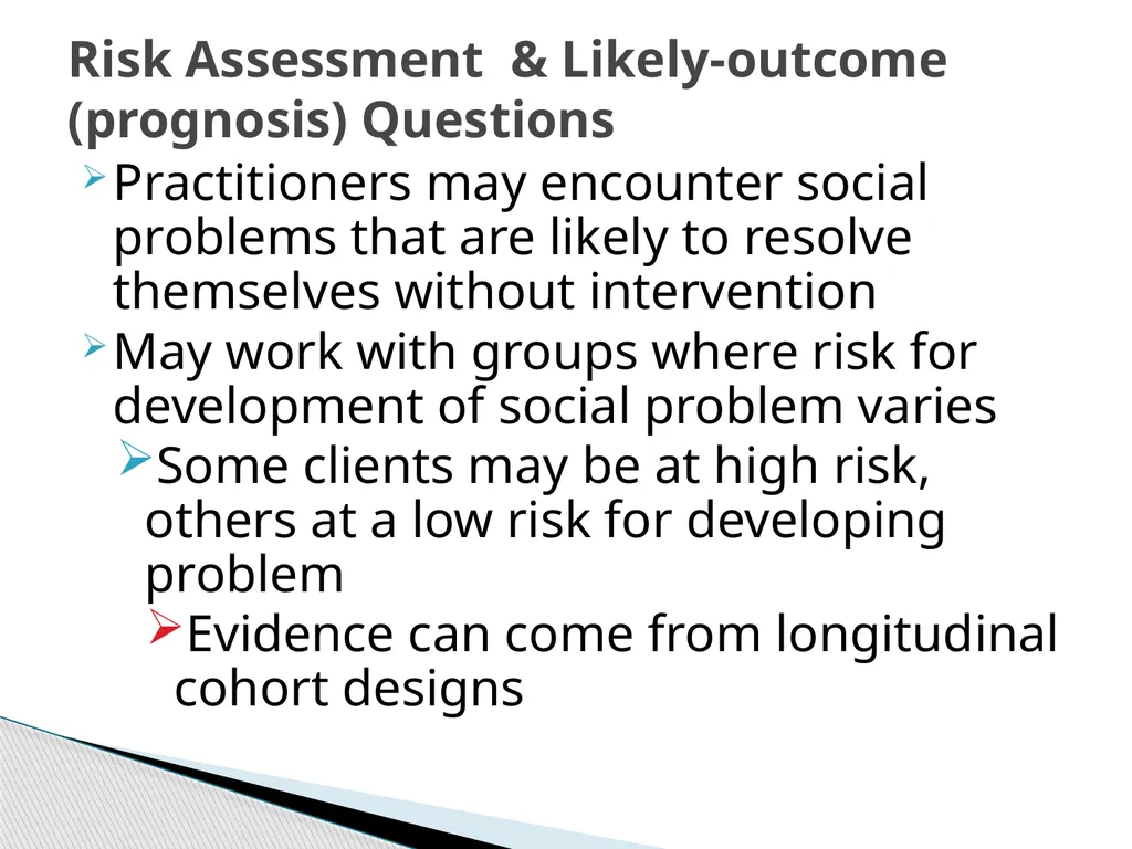 Evidence Based Social Work Practice (EBSWP) - slide 64 of 114