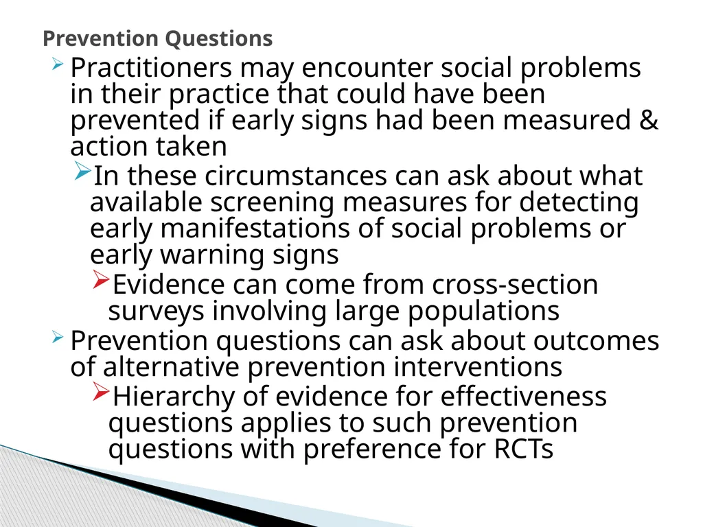 Evidence Based Social Work Practice (EBSWP) - slide 65 of 114