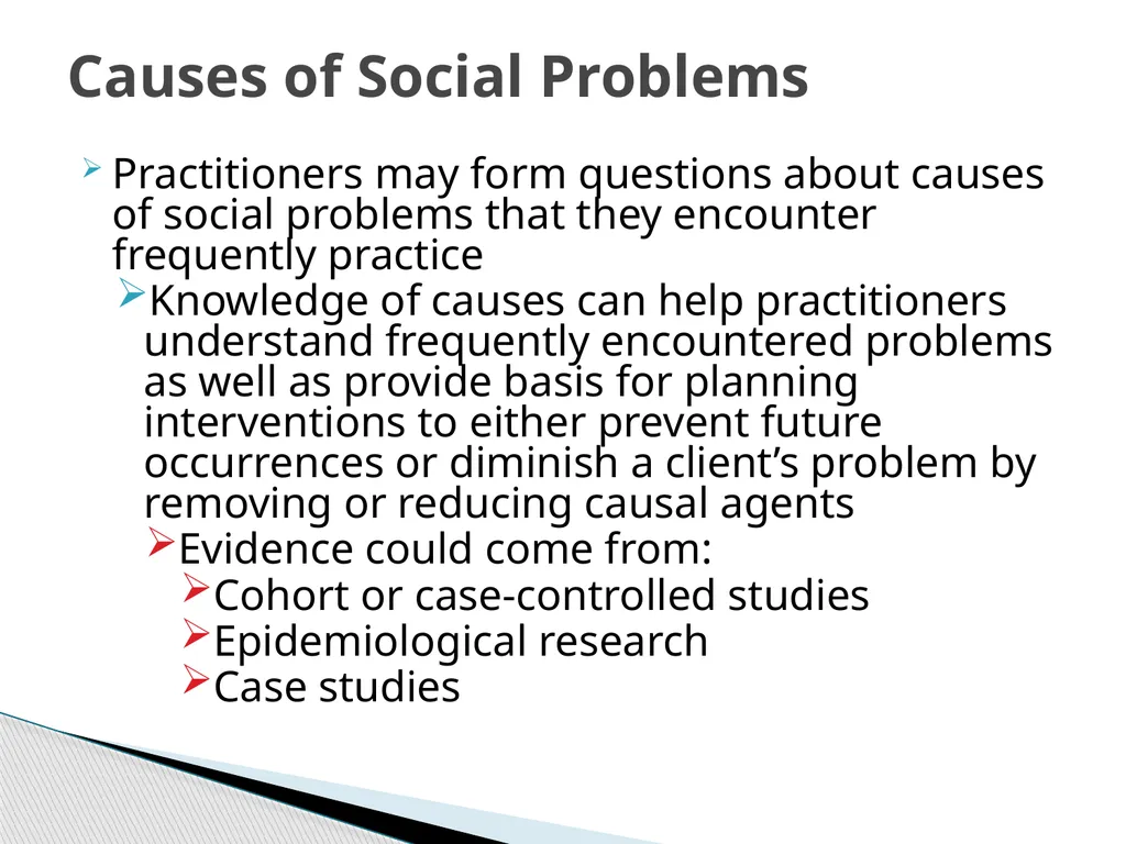 Evidence Based Social Work Practice (EBSWP) - slide 63 of 114