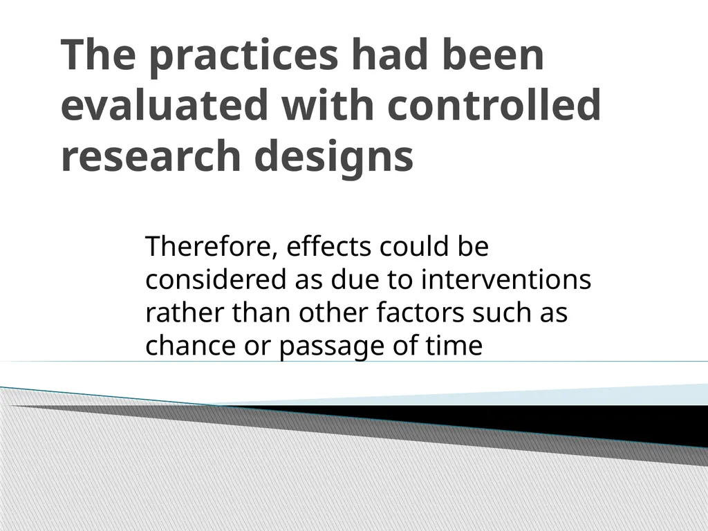 Evidence Based Social Work Practice (EBSWP) - slide 80 of 114