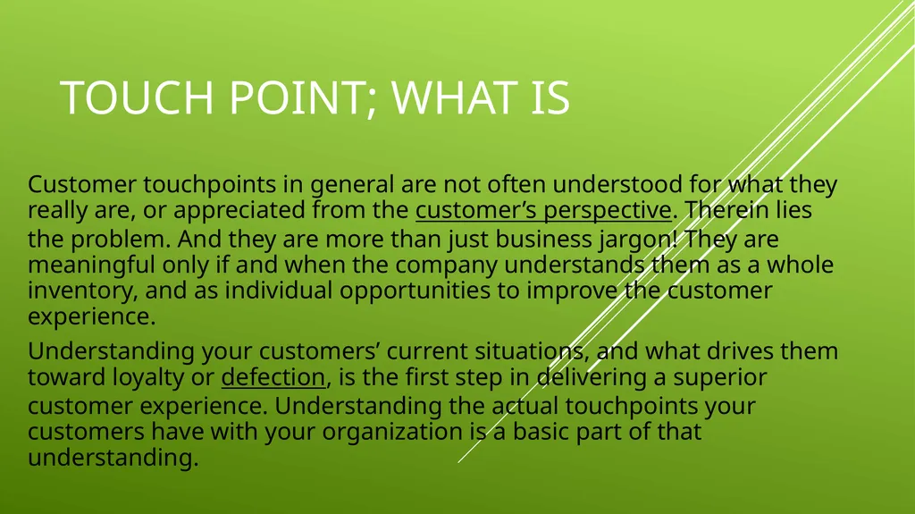 UNIT 2 MANAGING THE CUSTOMER EXPERIENCE LEARNING - slide 4 of 19