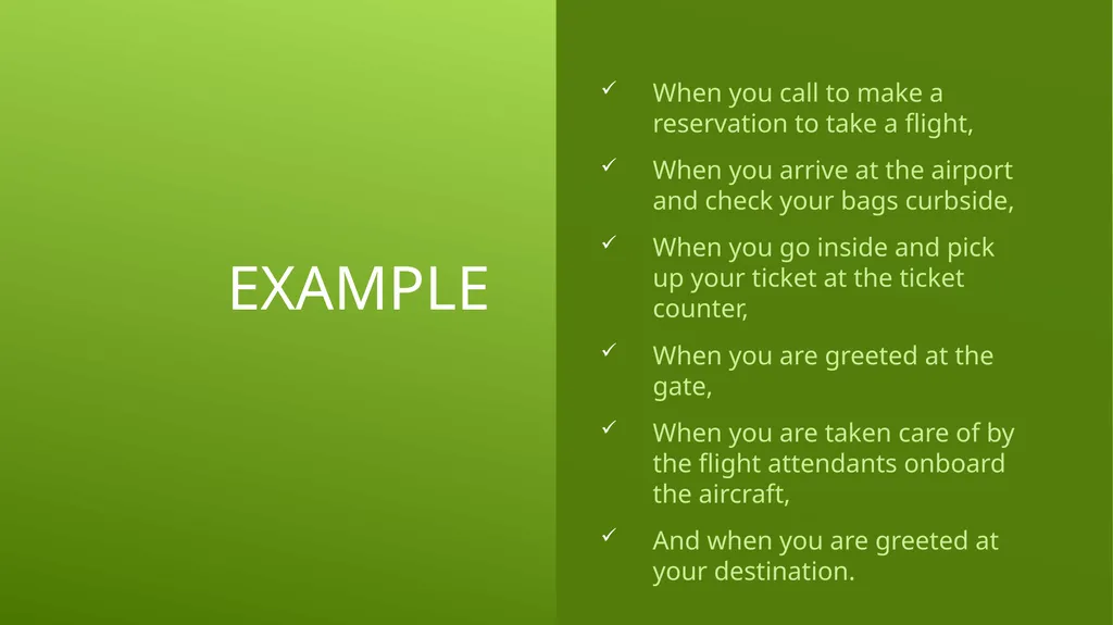 UNIT 2 MANAGING THE CUSTOMER EXPERIENCE LEARNING - slide 13 of 19