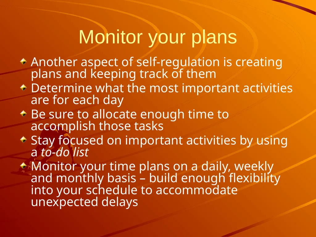 Time Management A survival guide for School - slide 7 of 18