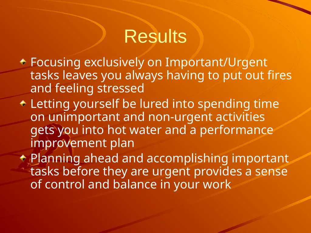Time Management A survival guide for School - slide 6 of 18