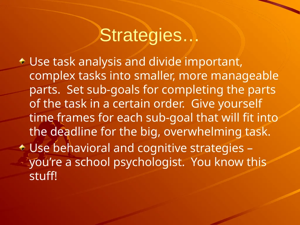 Time Management A survival guide for School - slide 14 of 18