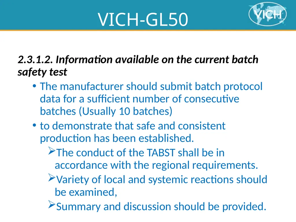 Waiving Target Animal Batch Safety Testing for - slide 13 of 18