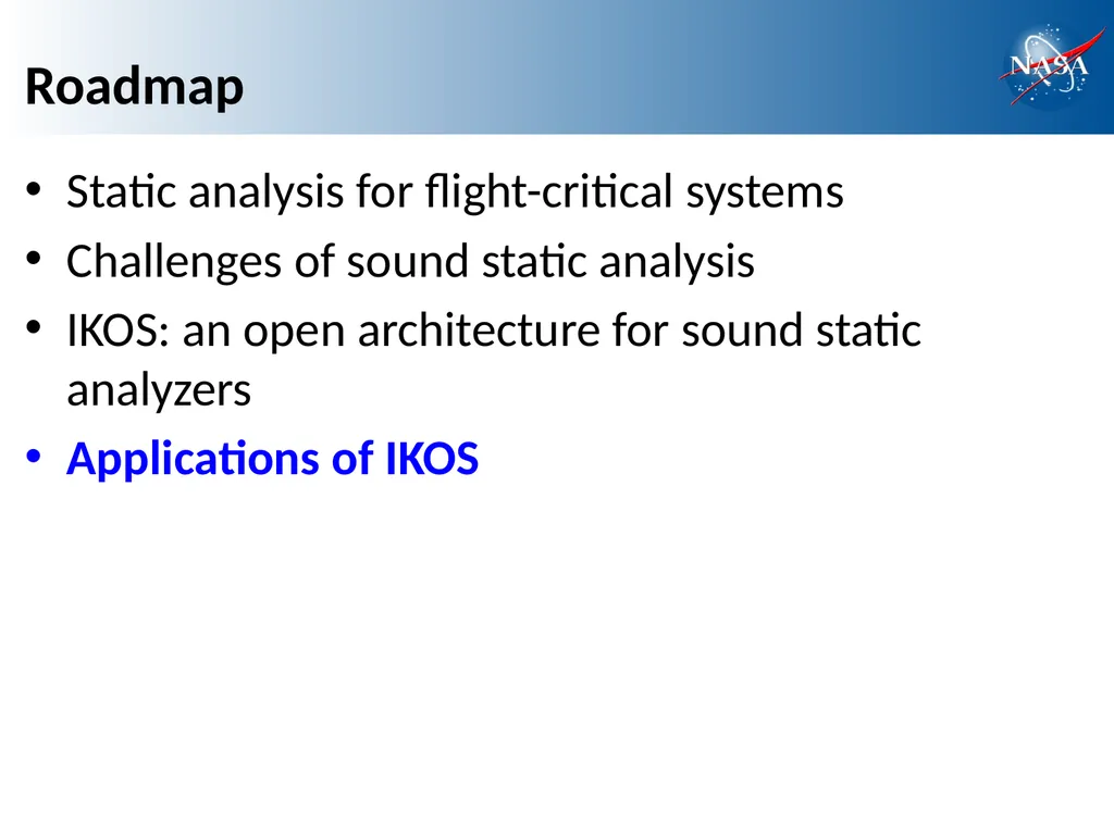 Scalable and Flexible Static Analysis of - slide 18 of 23