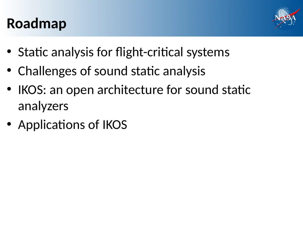 Scalable and Flexible Static Analysis of - slide 2 of 23