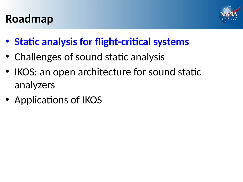 Scalable and Flexible Static Analysis of - slide 3 of 23